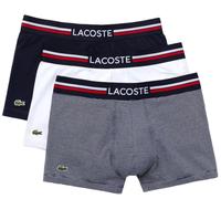 Herren Boxershorts Lacoste Iconic Boxer Briefs With Multicolor Waistband 3P - navy blue/white - Mehrfarbig (S)