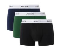 Lacoste Court Boxershorts schwarz/grün/blau (3er-Pack) - S