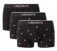 Herren Boxershorts Lacoste Stretch Cotton Trunks 3P - black - Schwarz (S)