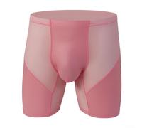 Herren Boxershorts Lang Bein Atmungsaktiv Pouch Unterwäsche