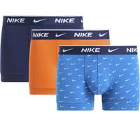 Herren Boxershorts Nike Dri-Fit Essential Cotton Stretch Trunk 3P - blue/orange/dark blue - Mehrfarbig (XL)
