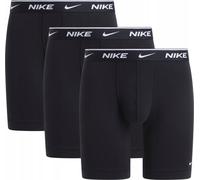 Herren Boxershorts Nike Dri-Fit Essential Long Brief 3P - black/black/black - Schwarz (M)