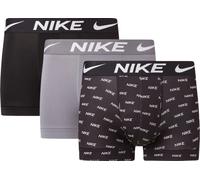 3er Pack NIKE Boxershorts Trunks Herren 9SC - nike logo print/cool grey/black XL