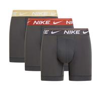 Herren Boxershorts Nike Dri-Fit Ultra Comfort 3P - anthracite/saturated gold/mrs stone - Schwarz (XL)