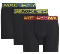 Herren Boxershorts Nike Essential Micro 3P - blue/bright citrus/evergreen - Blau (M)