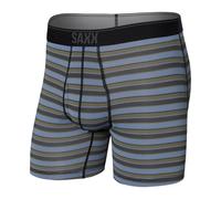 Herren-Boxershorts SAXX Quest Quick Dry Mesh Boxer Brief Fly Solar Stripe-Twilight S