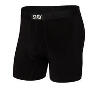 Herren-Boxershorts Saxx Ultra Super Soft Boxer Brief Fly Schwarz/Schwarz S