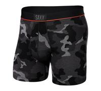 Herren-Boxershorts Saxx Ultra Super Soft Boxer Brief Fly Supersize Camo-Schwarz S