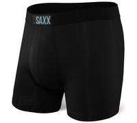Herren-Boxershorts SAXX Vibe Boxer Brief schwarz/schwarz M