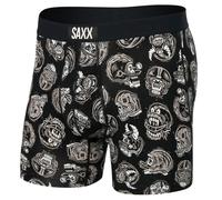 Herren Boxershorts SAXX Vibe Super Soft Boxer Brief brain bucket-schwarz S