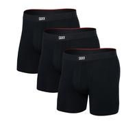 SAXX Vibe XTRA Brief Fly Boxershorts tiefschwarz (3er-Pack) - XL