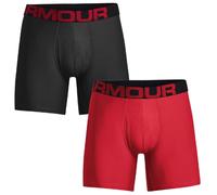 Boxershorts Herren Under Armour Tech 6in 2 Pack - red/black