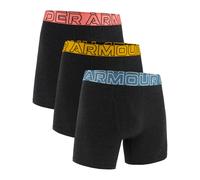 Herren-Boxershorts Under Armour PERF COTTON 6IN (3-PACK) schwarz 1383889-006 - XXL