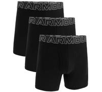 Herren Boxershorts Under Armour Performance Cotton 6in Boxerjock 3P - black/steel - Schwarz (S)