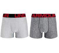 Herren Boxershorts Under Armour Tech 3in 2 Pack - Grau (S)