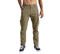 Herren Cargo Hose Stretch Klassische Männer Business Freizeit Cargo Arbeitshose Taille viele Farben Baumwoll Outdoorhose geschnittene Relaxed Fit Cargo-Hose Größe 32W-44W (34W / 30L, Khaki)