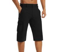 Herren-Cargo-Shorts, 3/4-Länge, leichte Herren-Shorts, schnell trocknend, Herren-Shorts mit Taschen, Wandern, Klettern, Wandern, Joggen, Skinny, atmungsaktiv, Strand-Shorts, Sweat-Shorts,
