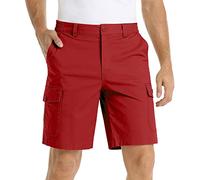 Herren-Cargo-Shorts, lockere Passform, Herren-Kampf-Shorts, elastische Taille, Herren-Arbeitsshorts, schnell trocknend, Cargo-Shorts, Outdoor-Wandershorts mit Taschen, Sommer-Shorts, atmungsaktiv,