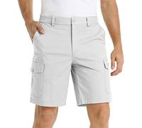 Herren-Cargo-Shorts, lockere Passform, Herren-Kampf-Shorts, elastische Taille, Herren-Arbeitsshorts, schnell trocknend, Cargo-Shorts, Outdoor-Wandershorts mit Taschen, Sommer-Shorts, atmungsaktiv,