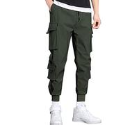 Herren Cargohose Arbeitshosen Kampf Techwear Hose Hip Hop Mehrere Taschen Tapered Hosen Schnalle Riemen Jogginghose Freizeit Hose Outdoor Wanderhose Elastischer Bund Sweathose Chino Sporthose