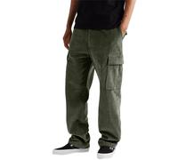 Herren-Cargohose aus Cord, gerade Passform, elastische Taille, gerades Bein, hohe Straßen-Hose mit mehreren Taschen, lässige lockere Arbeitshose, Herren-Cargo-Jogger, Wanderhose, a, 36-41