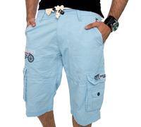 Herren Cargoshorts Bermuda Regular Fit H-049: Hellblau / W31