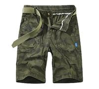 Herren Cargoshorts Männer Kurze Und Modische Elastische Arbeitskleidung Für Herren Dünne Lockere Atmungsaktive Arbeitshose Mit Cargo Hose Hosen Übergröße Baumwoll Cargohose Shorts Herrenshorts Grün