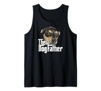 Herren Chihuahua Dog Dad The Dog Father Chiwawa Dad Black and Tan Tank Top