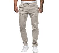 Herren Chino Hose Stretch Cargohose Männer Arbeitshosen Freizeithose Skinny Slim Fit Arbeitshose Lange Anzughose mit Taschen Business Hose Casual Button Open Slim Fit Straight Solid Color Hose