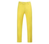 Herren-Chinohose, Stretch, lässig, elegant, Herren-Chino, schmale Passform, Köperstoff, Business-Anzug, Hose, Büro, Arbeit, Zuhause, elegante Anzughose für Hochzeit, Abschlussball, gelb, XXL