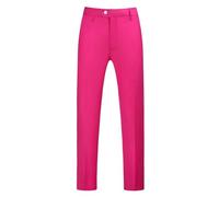 Herren-Chinohose, Stretch, lässig, elegant, Herren-Chino, schmale Passform, Köperstoff, Business-Anzug, Hose, Büro, Arbeit, Zuhause, elegante Anzughose für Hochzeit, Abschlussball, hot pink, M