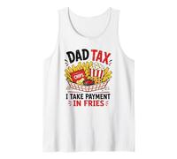 Herren Dad Tax Ich Nehme Zahlung In Pommes Lustiger Food-Humor Tank Top