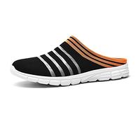 Herren Damen Leichtgewicht Atmungsaktiv Gestrickt Mesh Obermaterial Garten Sandalen Schnell Trocknend Hausschuhe Pantoffeln Clogs Schuhe Innen Und Außen orange-44