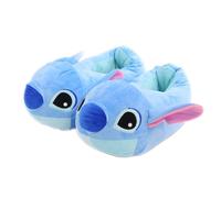 Herren Damen Stitch Angel Plüsch Hausschuhe Winter Slippers Stitch Blau Größe35-42