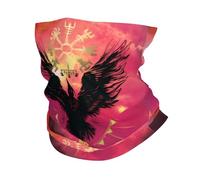 Herren Damen Wikinger Rabe Kompass Druck Halsgamasche - Nordische Mythos Grafiken Hals Rohr Bandana Schlauchschal - Sommer Outdoor Sport Multifunktionale Kopfbedeckung Tragbares Stirnband