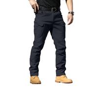 Herren Dehnbare Cargohose, Outdoor Softshell Hose, Bequem Slim Fit, Arbeitshose, Robust Leicht