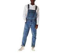 Herren Denim Latzhose Jeans Arbeitshose Sommer Streetwear Jeanshose Casual Verstellbare Träger Jumpsuit Latz Jeans Overall Lange Hose Loose Fit Jeanshose Männer Cargo Jeans Retro