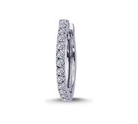 Herren Diamant Creole in 585'er 14 Karat Weißgold