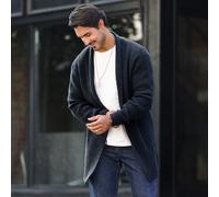 Herren einfarbiger Lässig Design Cardigan, für Herbst und Winter, Grunge Stil, Langarm Oberteil