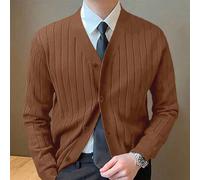 Herren einfarbiger minimalistischer Lässig Cardigan