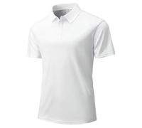 Herren einfarbiges Kurzarm Poloshirt, klassischer Umlegekragen 2-Knopf Lässig Polo Top, weiches atmungsaktives Piqué Strick T-Shirt Sport