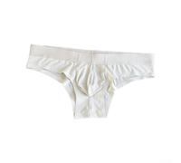 Herren Eis Seide Slips Niedrige Taille Beutel Atmungsaktiv Nahtlos Unterwäsche Sport Schlaf Anzug Nylon Elasthan M-3XL(XL Gray)