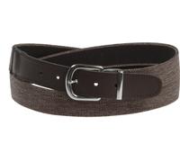 Herren Elastik Gürtel in 35 mm Breite 145, jeans braun