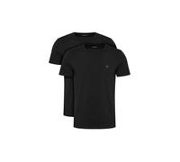 EMPORIO ARMANI Herren T-Shirt, 2er Pack - ENDURANCE, Rundhals, Regular Fit, Stretch Cotton Schwarz XL