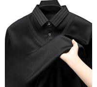 Herren Fake Zweiteilig Strickjacke Warm Winter Oberteil(Black L) | Weiches Fleece-Innenfutter, hält warm im Winter, langärmelig, für Büro und Freizeit
