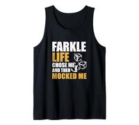 Herren Farkle Life hat Mich ausgewählt und Mich dann verspottet Lustige Farkle-Spieler Tank Top