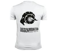 Herren Fitness Funktionsshirt T-Shirt mit Logo Sport Outdoor Weiss XL