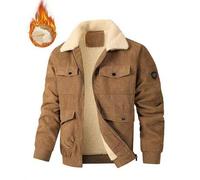 Herren Flanell verdickte Wolljacke - 2025 neuer Stil - Cord Winter Herren Daunenjacke Sport, Pufferjacke