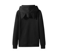 Herren Fleece Sweatshirt Oberteile Mit Katzenohren, Sale Hoodie Top Lässiger Mode, Kapuzenpullover Klassisch Aus Hochwertiger, Langarmshirt Weich Bequem Fleecejacke Tunnelzug Und Kapuze Und Taschen