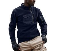 Herren Fleece Tactical Army Pullover Jacke Herren Winter Combat Army Combat Sweatshirt Military Athletic Sport Top Winddicht Outdoor Bluse Military Fleece Jumper